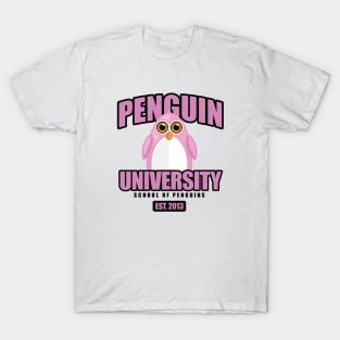 Penguin University - Pink T-Shirt